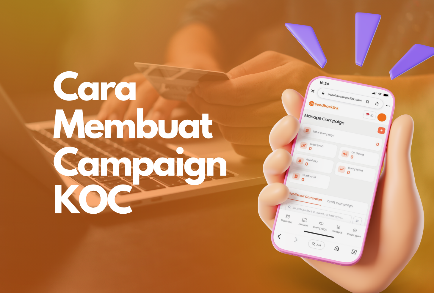 Bagaimana Cara Membuat Campaign KOC di seedbacklink?