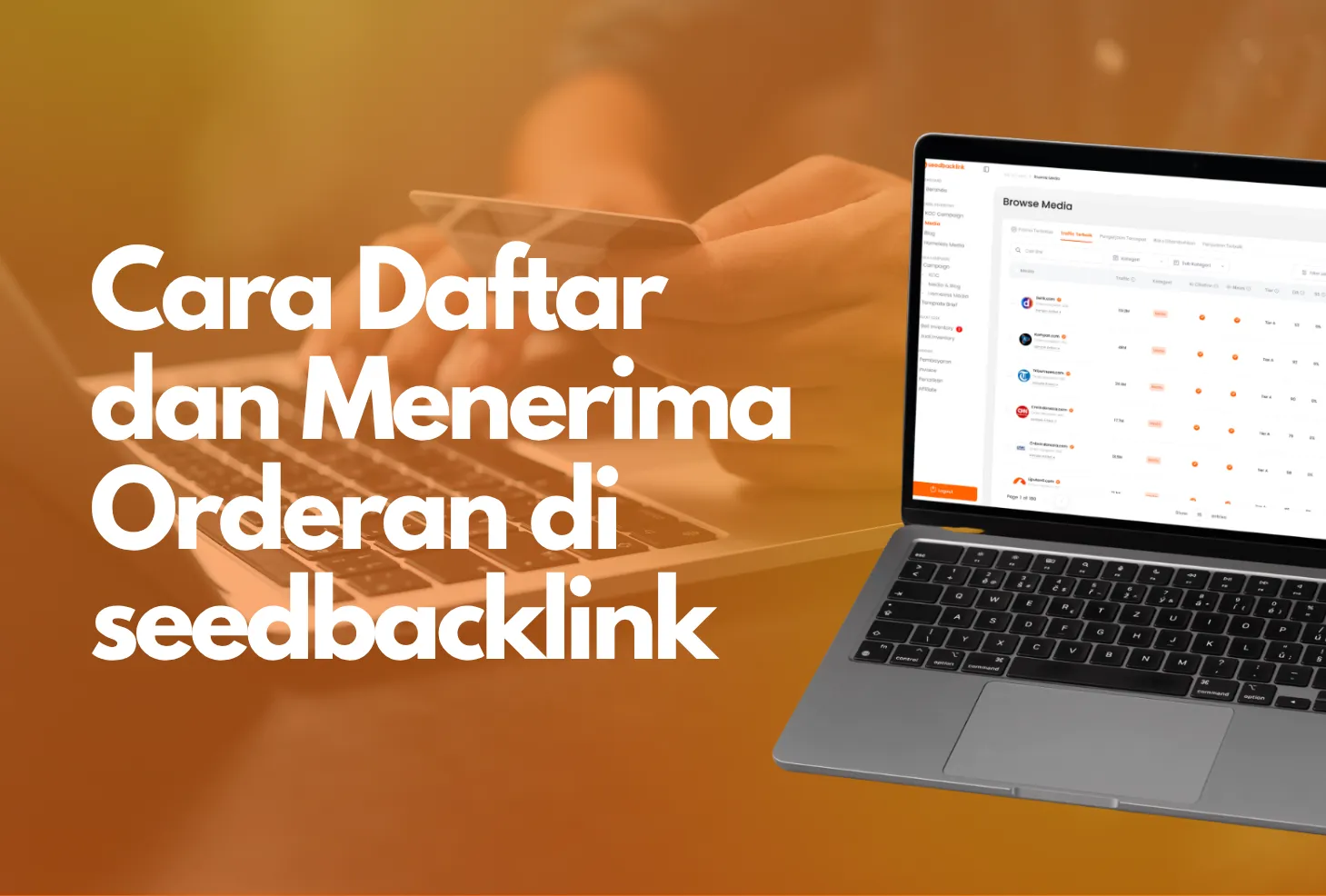 Cara Daftar dan Menerima Orderan di seedbacklink